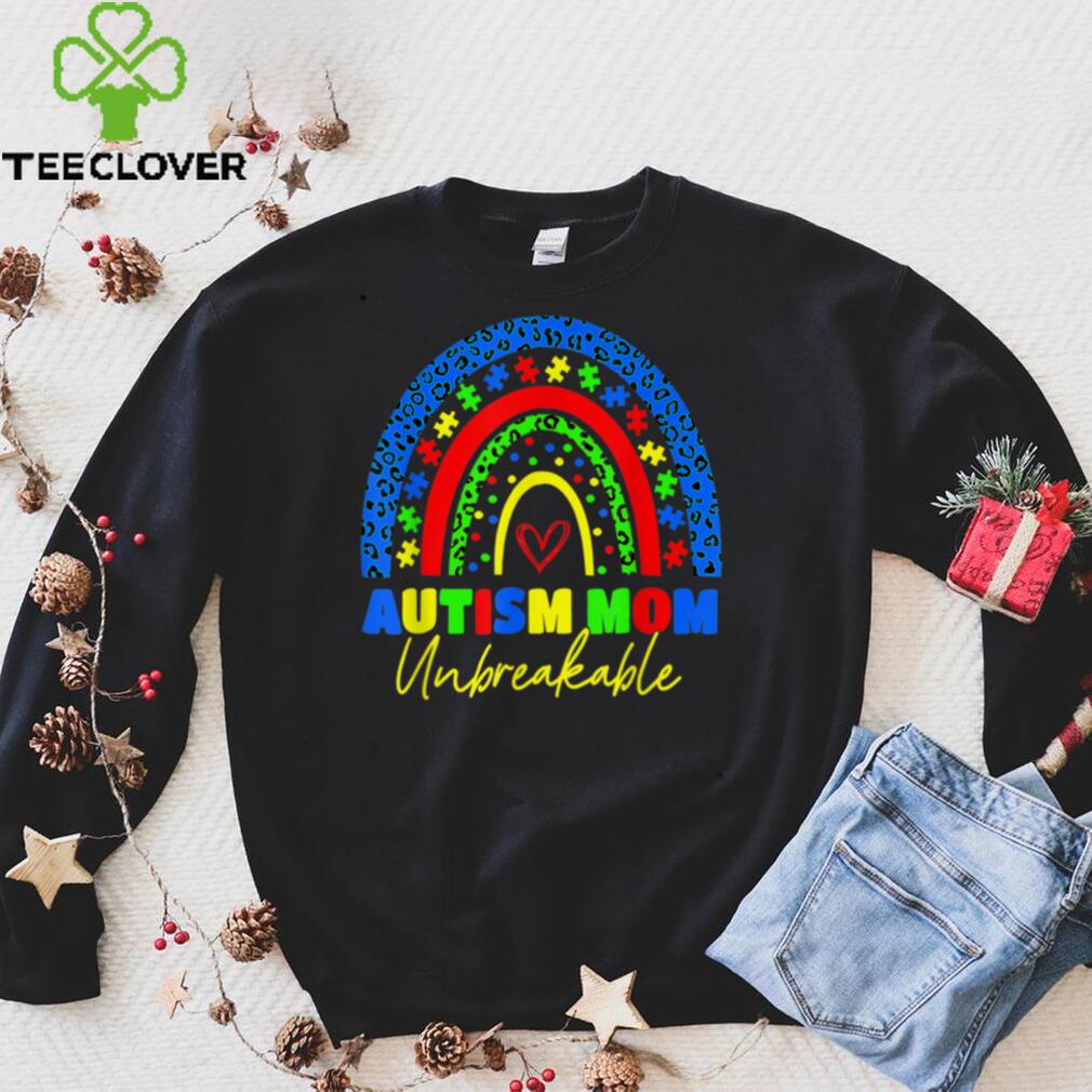 Autism Mom Unbreakable Shirt Rainbow Leopard Women Kids T Shirt Autism Mom Unbreakable Shirt Rainbow Leopard Women Kids T Shirt