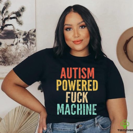 Autism Powered Fck Machine Vintage Autism Awareness Shirt