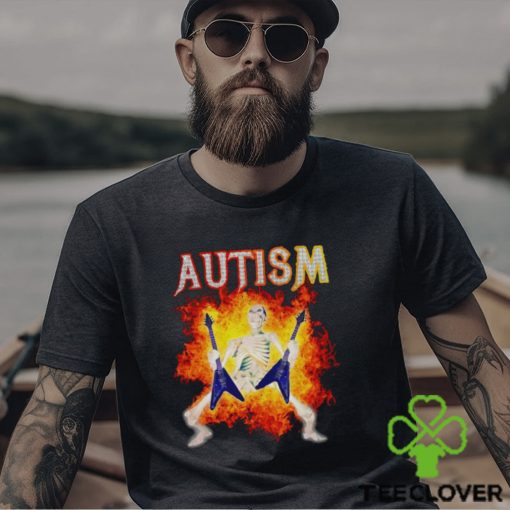 Autism Skeleton meme funny shirt