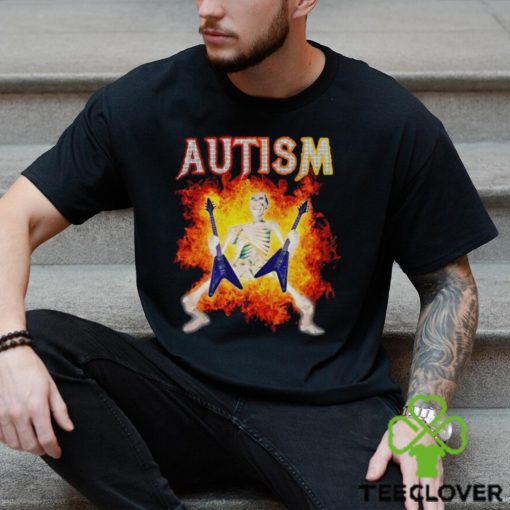 Autism Skeleton meme funny shirt
