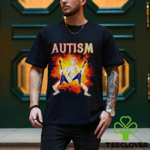 Autism Skeleton meme funny shirt