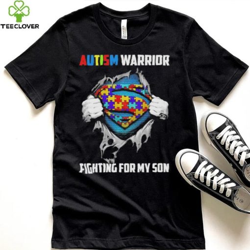 Autism Warrior Fighting For my Son Shirt hoodie, sweater, longsleeve, shirt v-neck, t-shirt