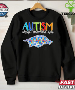 Autism accept understand love Arkansas Razorbacks shirt