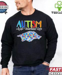 Autism accept understand love Arkansas Razorbacks shirt 3 Autism accept understand love Arkansas Razorbacks shirt