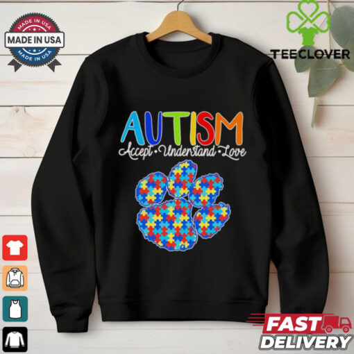 Autism accept understand love Clemson Tigers shirt