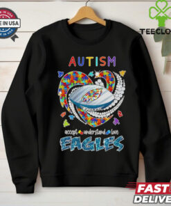 Autism accept understand love Eagles diamond football shirt