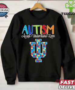 Autism accept understand love Indiana Hoosiers shirt