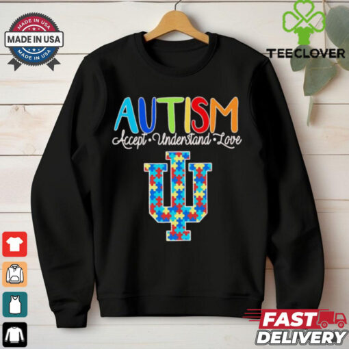 Autism accept understand love Indiana Hoosiers shirt