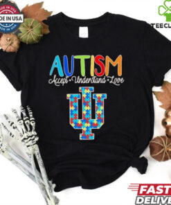 Autism accept understand love Indiana Hoosiers shirt