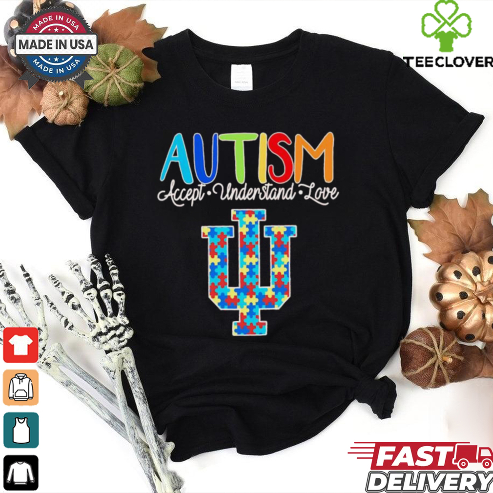 Autism accept understand love Indiana Hoosiers shirt Autism accept understand love Indiana Hoosiers shirt
