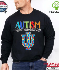 Autism accept understand love Indiana Hoosiers shirt