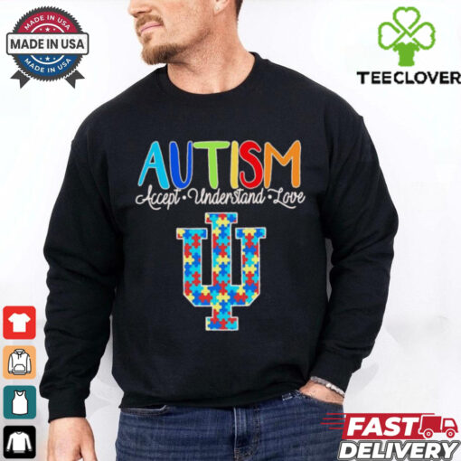 Autism accept understand love Indiana Hoosiers shirt