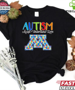 Autism accept understand love Minnesota Golden Gophers shirt 2 Autism accept understand love Minnesota Golden Gophers shirt