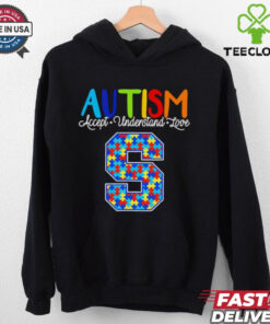 Autism Accept Understand Love Stanford Cardinal Shirt, featuring a supportive design with the Stanford Cardinal logo alongside the message 