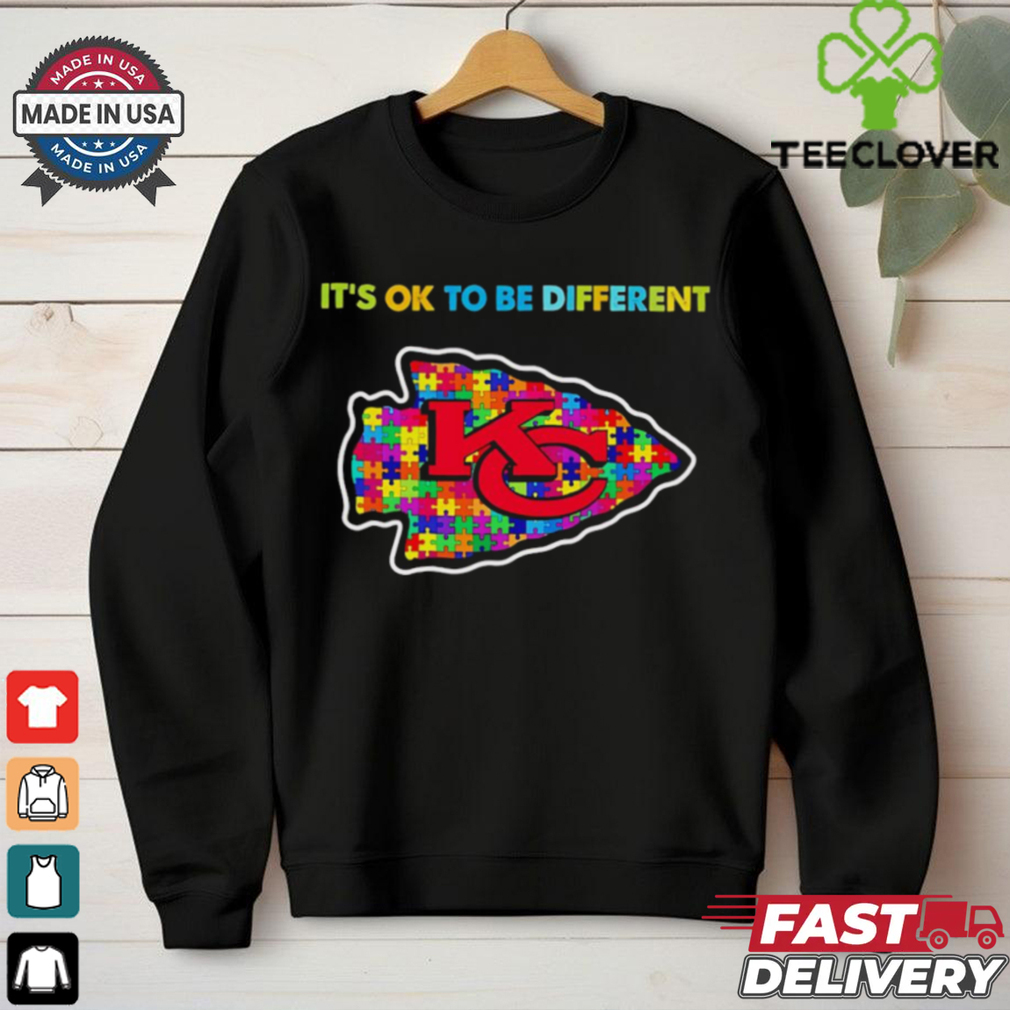 Autism it’s ok to be different Kansas City Chiefs shirt Autism it’s ok to be different Kansas City Chiefs shirt