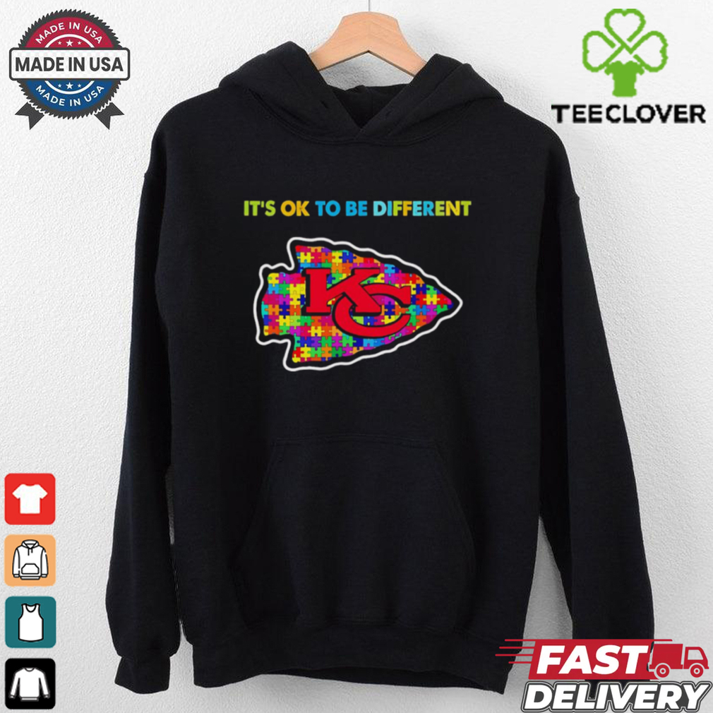Autism it’s ok to be different Kansas City Chiefs shirt Autism it’s ok to be different Kansas City Chiefs shirt