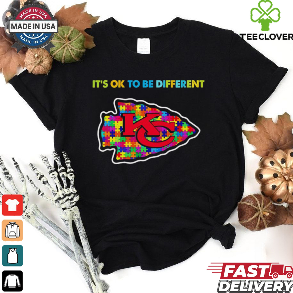 Autism it’s ok to be different Kansas City Chiefs shirt Autism it’s ok to be different Kansas City Chiefs shirt