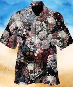 Skull Roses Hawaiian Shirt