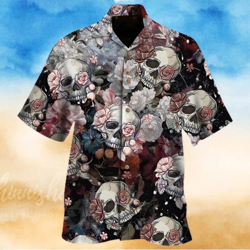 Skull Roses Hawaiian Shirt