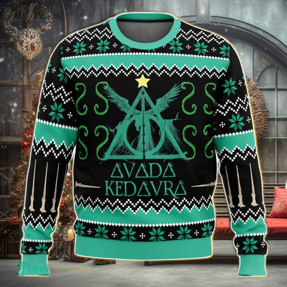 Avada Kedavra Ugly Christmas Sweater 3D Gift For Men And Women Avada Kedavra Ugly Christmas Sweater 3D Gift For Men And Women