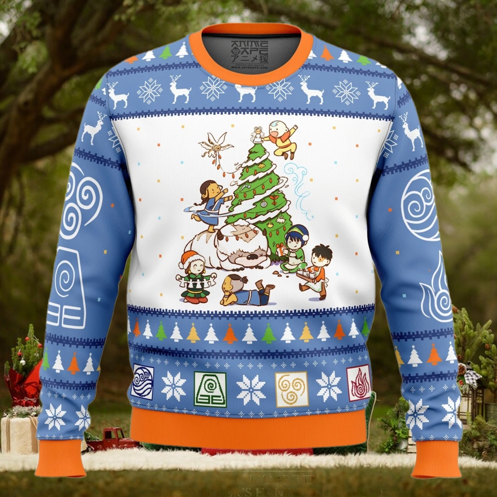 Avatar the Last Airbender Christmas Time Ugly Christmas Sweater Avatar the Last Airbender Christmas Time Ugly Christmas Sweater