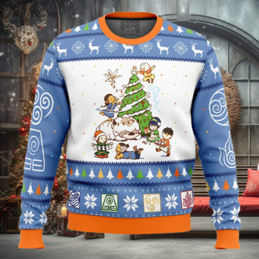 Avatar the Last Airbender Christmas Time Ugly Christmas Sweater