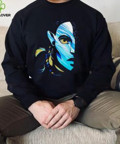 Avatar the way of water Neytiri Na’vi Ocean half face shirt 1 Avatar the way of water Neytiri Na’vi Ocean half face shirt
