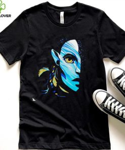 Avatar the way of water Neytiri Na’vi Ocean half face shirt 4 Avatar the way of water Neytiri Na’vi Ocean half face shirt