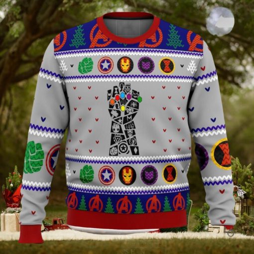 Avengers Gauntlet 3D Ugly Christmas Sweater Unisex Christmas Sweater For Men And Women