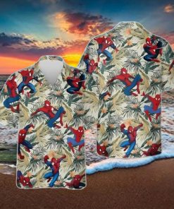 Avengers Spider Man With Floral Hawaiian Shirt Unique Gift