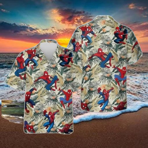 Avengers Spider Man With Floral Hawaiian Shirt Unique Gift