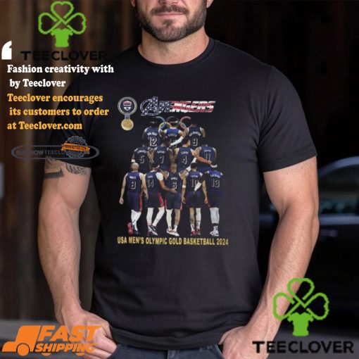 Avengers USA Men’s Olympic Gold Basketball 2024 T Shirt