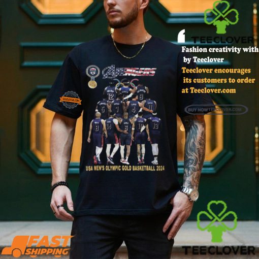 Avengers USA Men’s Olympic Gold Basketball 2024 T Shirt
