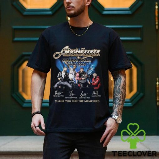 Aventura Cerrando Ciclos Tour 2024 Thank You For The Memories T Shirt