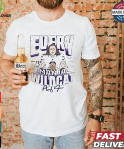 Avery Johnson K state Wildcats Grey Football Caricature T shirt