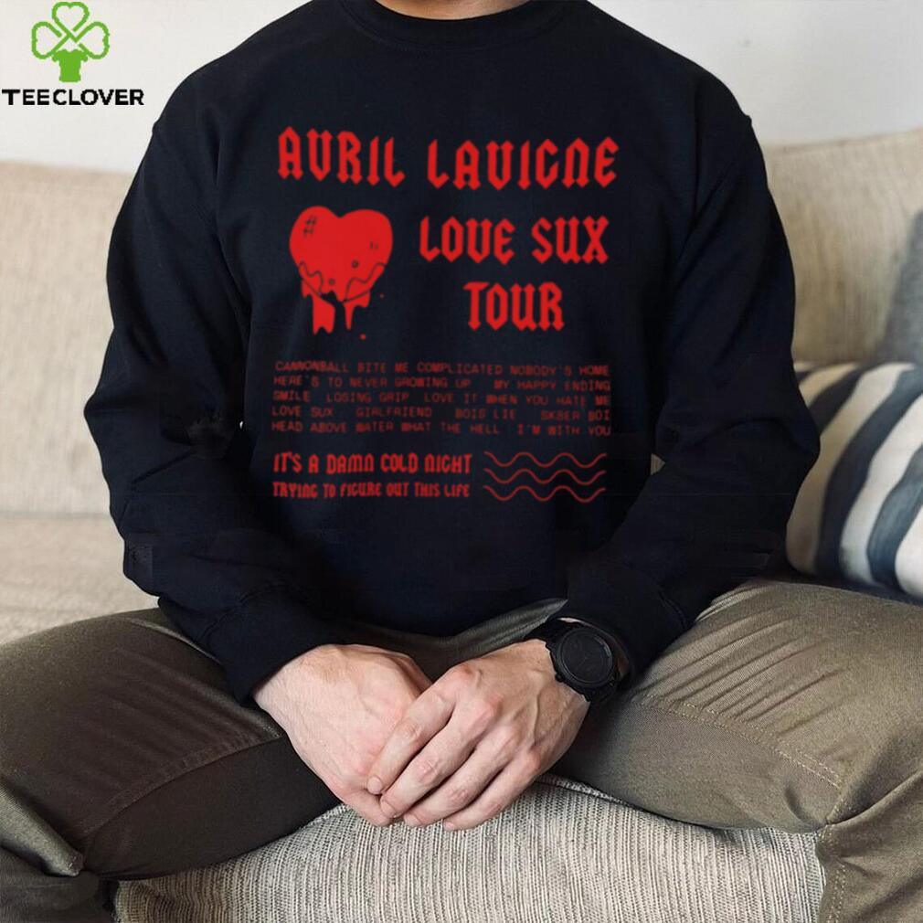 Avril Lavigne Love Sux Tour T-Shirt | Official Merchandise | Limited Edition Avril Lavigne Love Sux Tour T-Shirt | Official Merchandise | Limited Edition