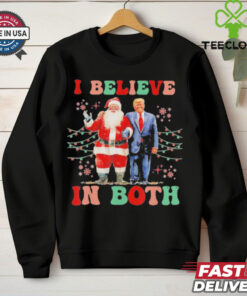 Awesome Believe In Both Trump And Santa shirt