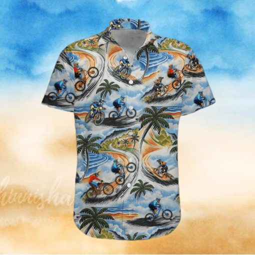 Awesome Bicycle On Summer Unisex Hawaiian Shirts