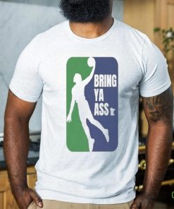 Awesome Bring Ya Ass Timberwolves Silhouette Edwards Minnesota Shirt