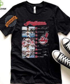 Awesome Cleveland indiana team true starting squad baseball signatures shirt