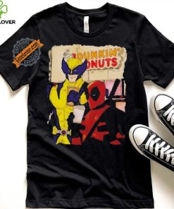 Awesome Deadpool and wolverine dunkin donuts shirt