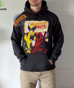Awesome Deadpool and wolverine dunkin donuts shirt