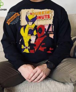 Awesome Deadpool and wolverine dunkin donuts shirt