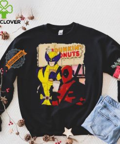 Awesome Deadpool and wolverine dunkin donuts shirt
