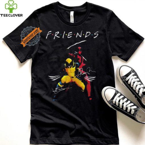Awesome Deadpool and wolverine signature friends shirt