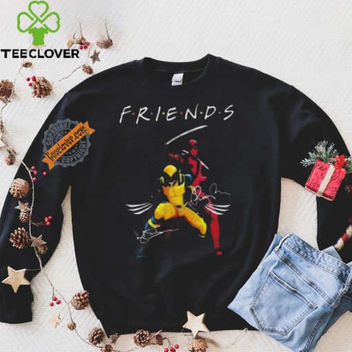 Awesome Deadpool and wolverine signature friends shirt