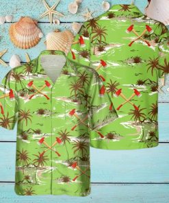 Awesome Firefighter AOP Pocket Hawaiian Shirt