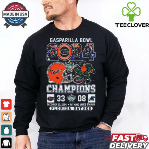 Awesome Gasparilla Bowl Champions 2024 For Fan Florida Gators 33 – 08 shirt