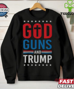 Awesome God Guns And Trump 2024 Election T Shirt