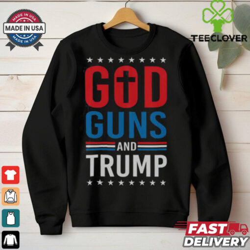 Awesome God Guns And Trump 2024 Election T Shirt